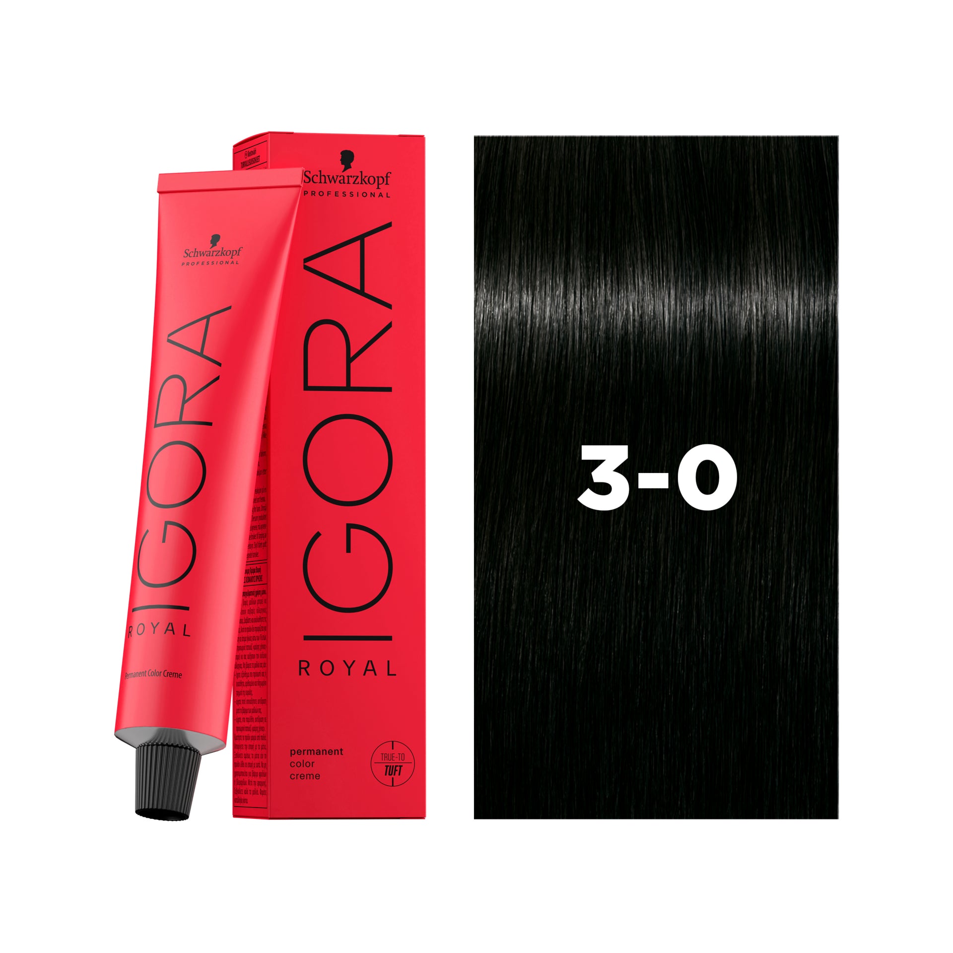 IGORA ROYAL Permanent Hair Color 3-0 Dark Brown Natural