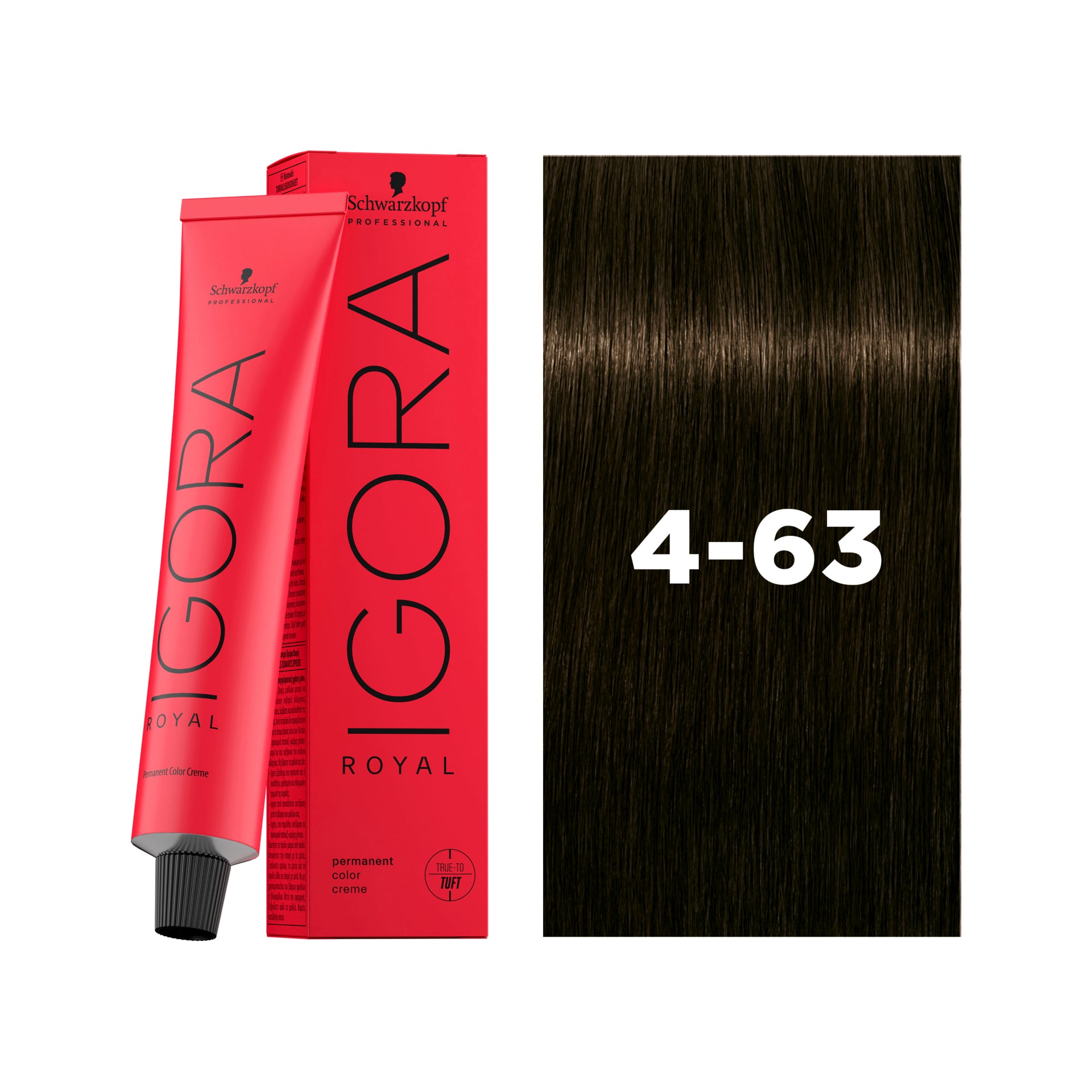IGORA ROYAL Permanent Hair Color 4-63 Medium Brown Chocolate Matt