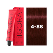 IGORA ROYAL Permanent Hair Color 4-88 Medium Brown Red Extra