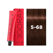 IGORA ROYAL Permanent Hair Color 5-68 Light Brown Chocolate Red