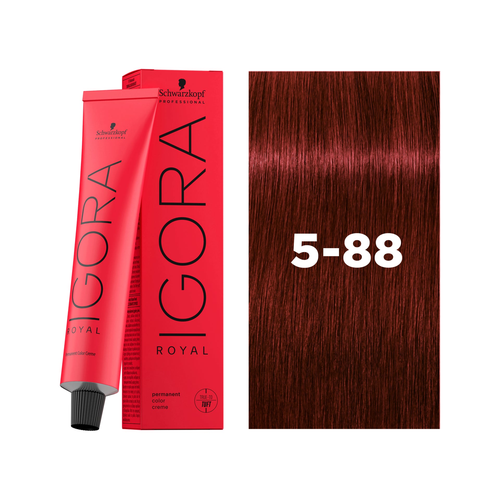 IGORA ROYAL Permanent Hair Color 5-88 Light Brown Red Extra