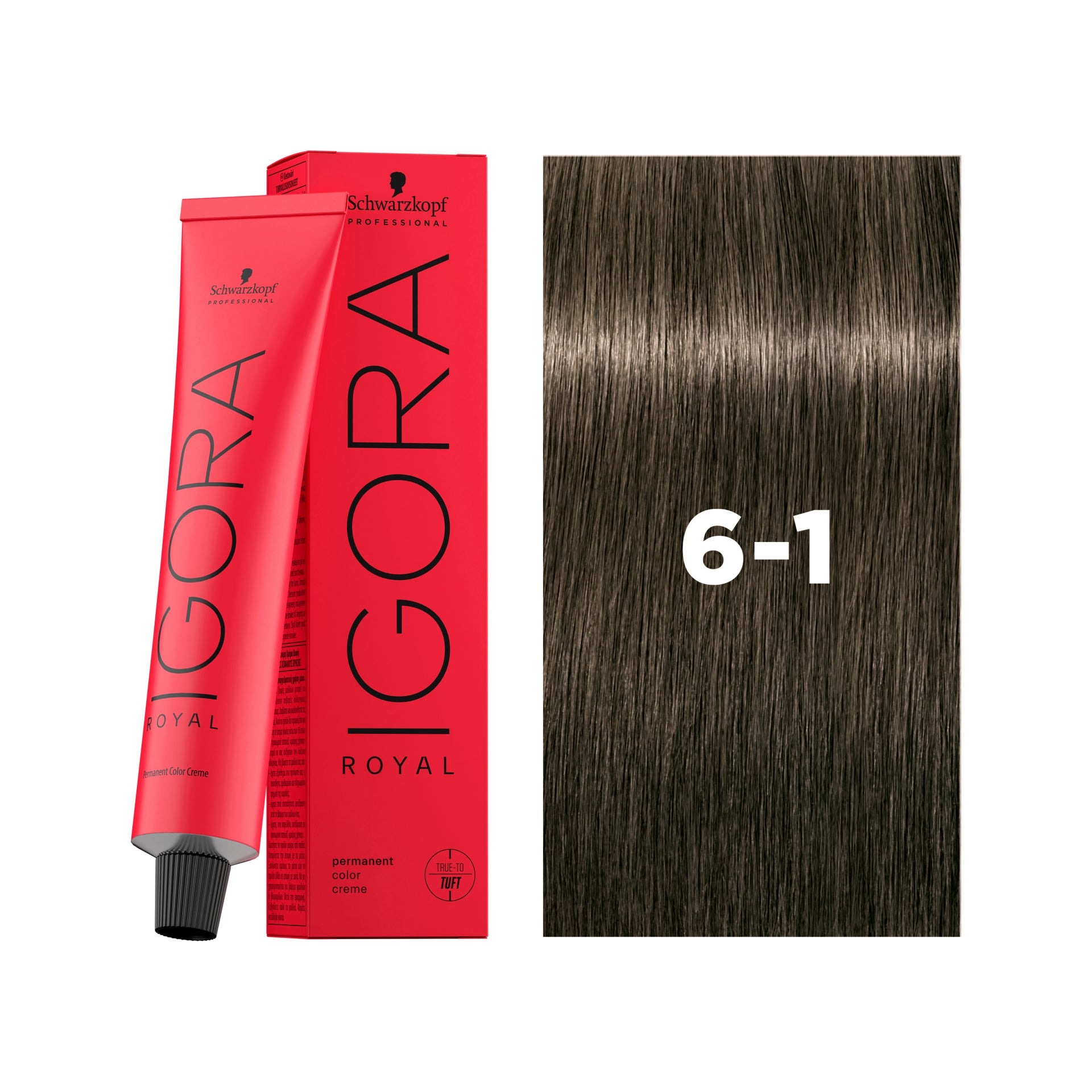 IGORA ROYAL Permanent Hair Color 6-1 Dark Blonde Cendré