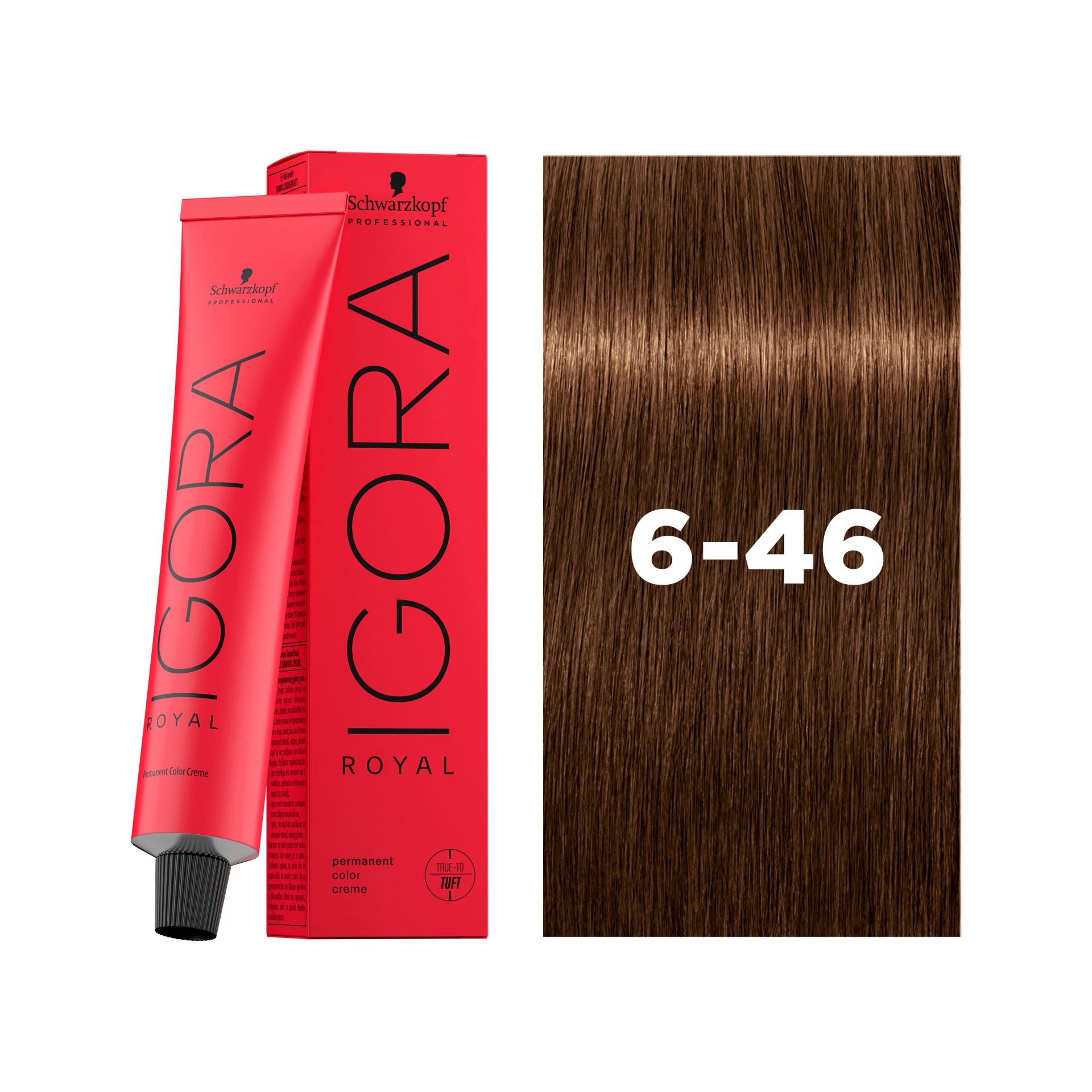 IGORA ROYAL Permanent Hair Color 6-46 Dark Blonde Beige Chocolate
