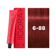 IGORA ROYAL Permanent Hair Color 6-88 Dark Blonde Red Extra