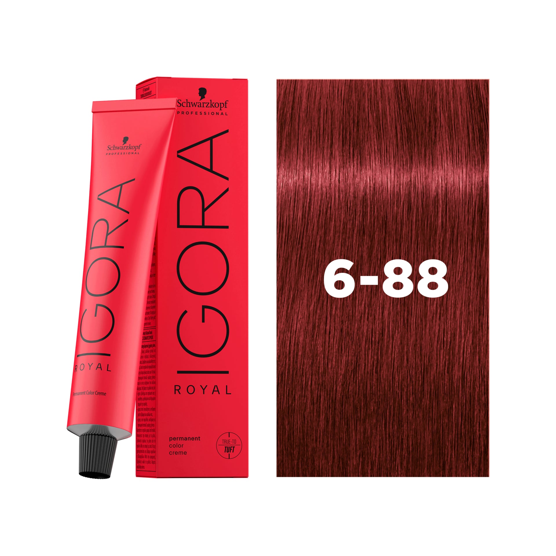 IGORA ROYAL Permanent Hair Color 6-88 Dark Blonde Red Extra