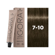 IGORA ROYAL ABSOLUTES Permanent Hair Color 7-10 Medium Blonde Cendré Natural