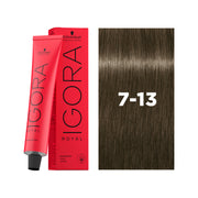IGORA ROYAL Permanent Hair Color 7-13 Medium Blonde Cendré Matte