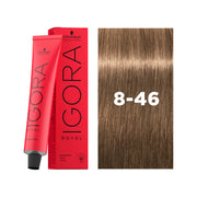 IGORA ROYAL Permanent Hair Color 8-46 Light Blonde Beige Chocolate