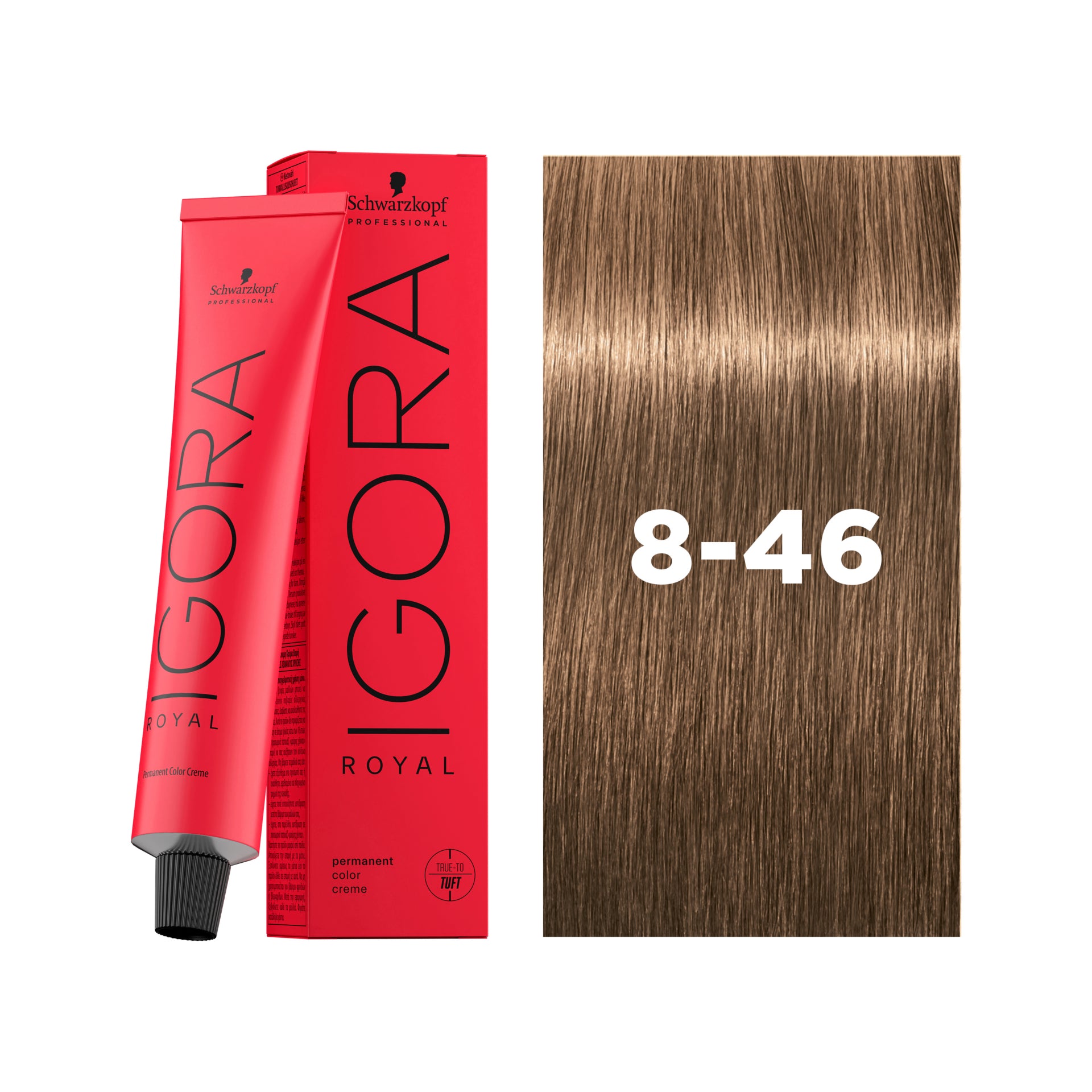 IGORA ROYAL Permanent Hair Color 8-46 Light Blonde Beige Chocolate