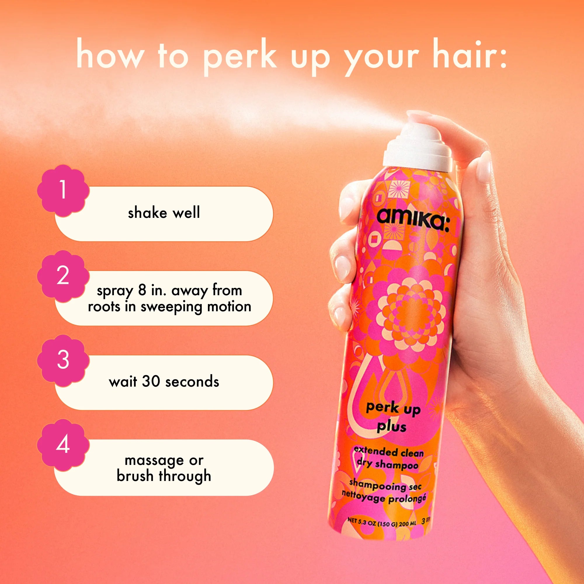 AMIKA Perk Up Plus Extended Dry Shampoo