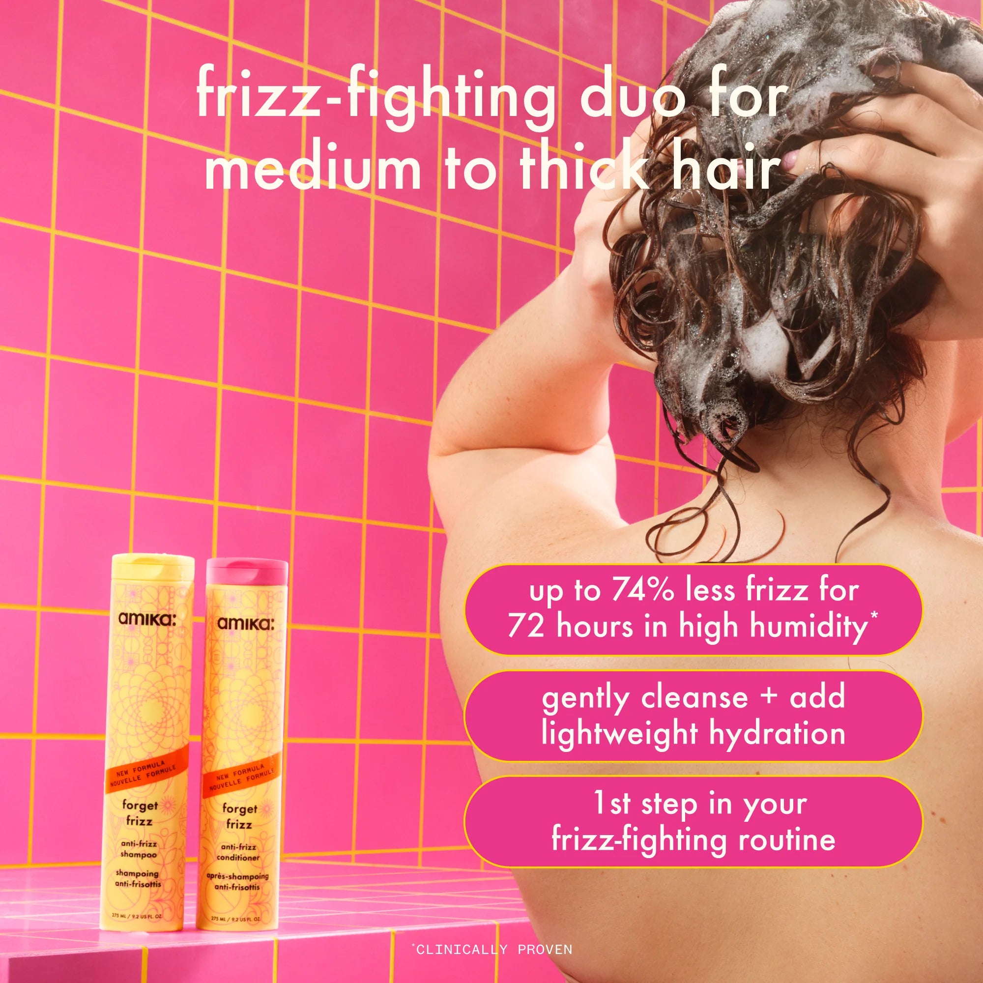 AMIKA Forget Frizz Anti-Frizz Shampoo