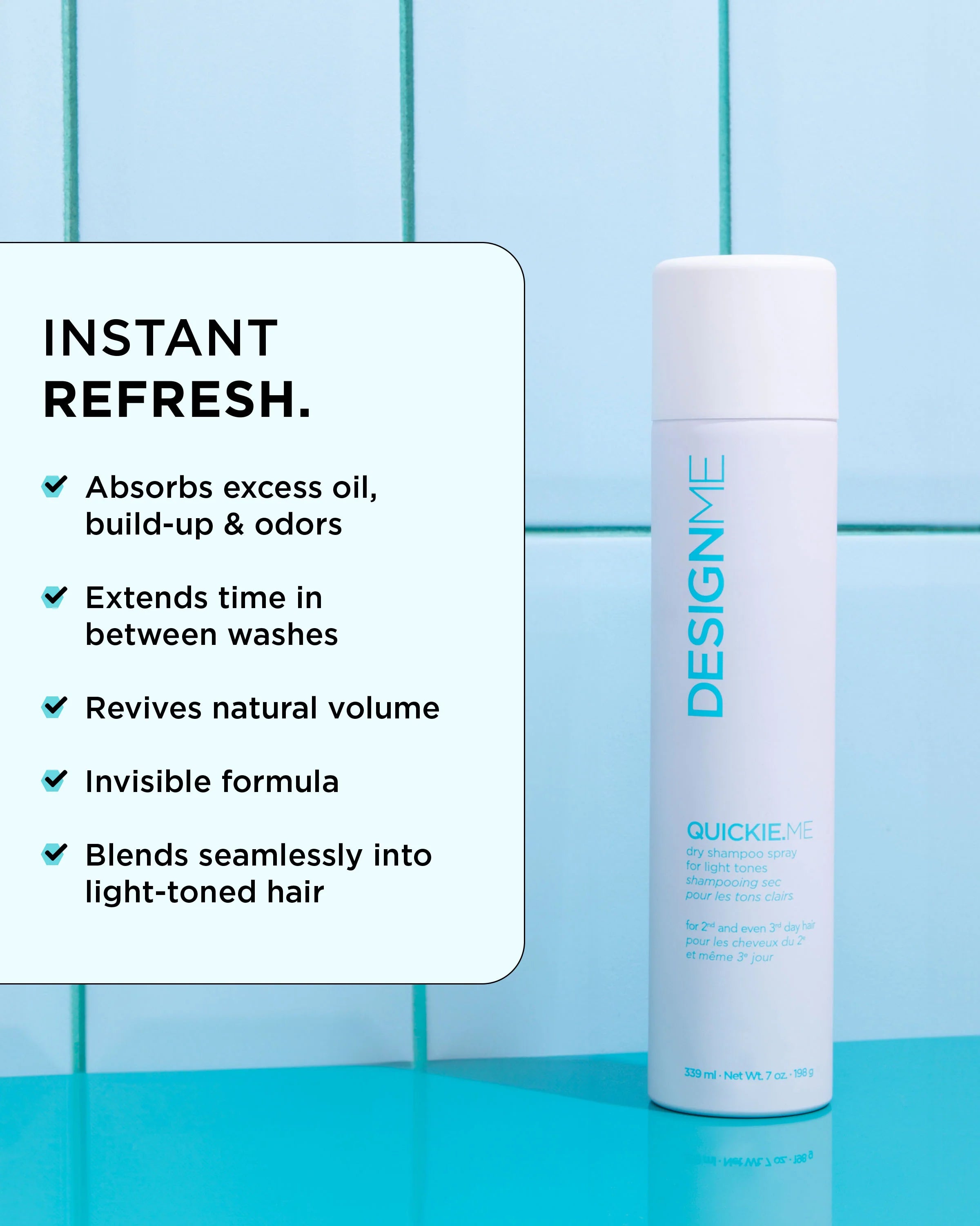 DESIGN.ME Quickie.me Dry Shampoo Light Tones