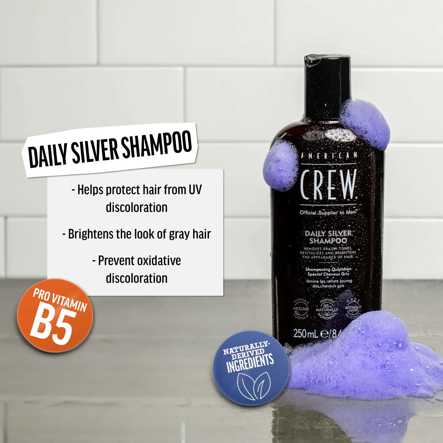 AMERICAN CREW Daily Silver Shampoo Men