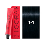 IGORA ROYAL Permanent Hair Color 1-1 Black Cendré