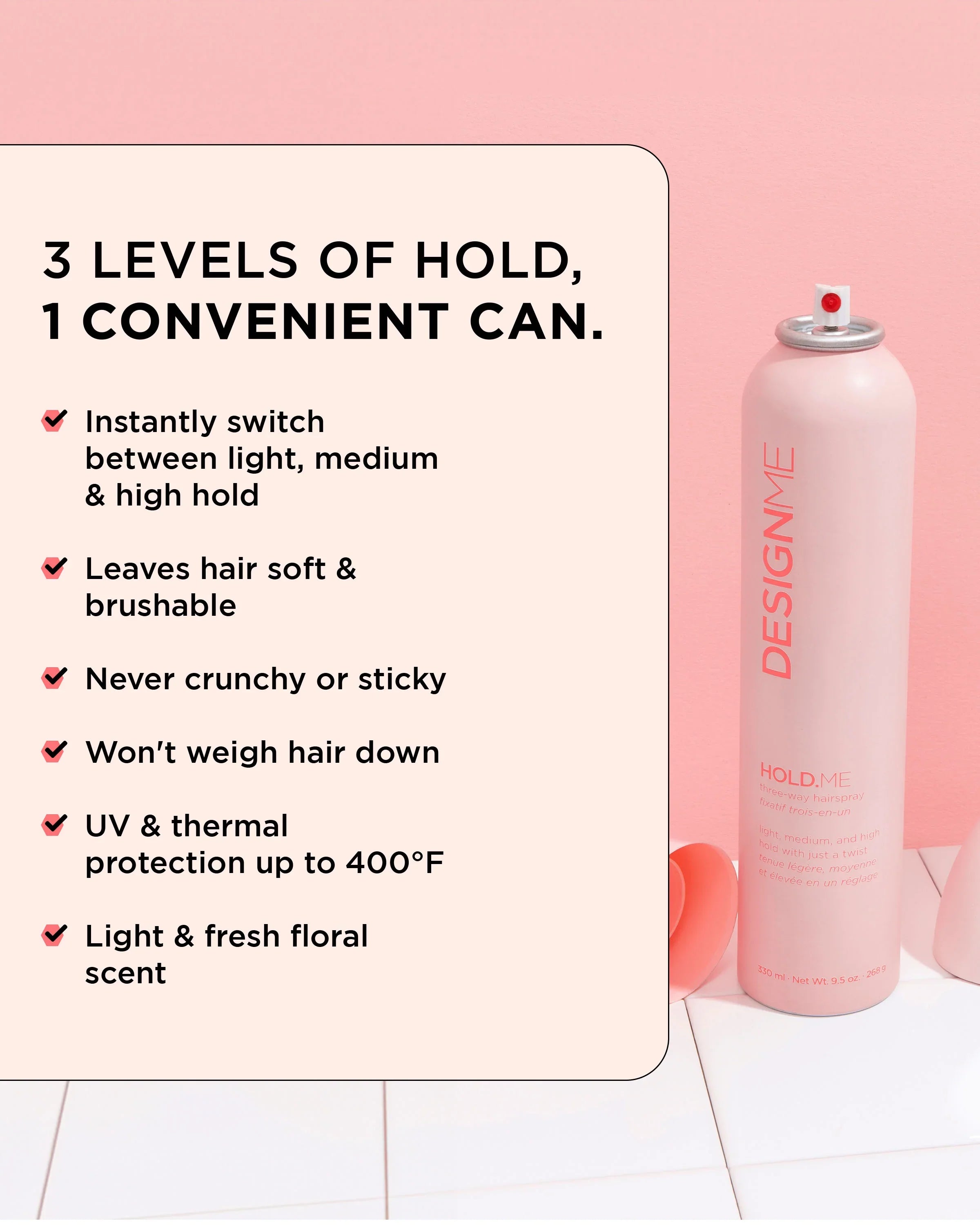 DESIGN.ME Hold.Me Three-Way Hairspray
