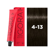 IGORA ROYAL Permanent Hair Color 4-13 Medium Brown Cendré Matte