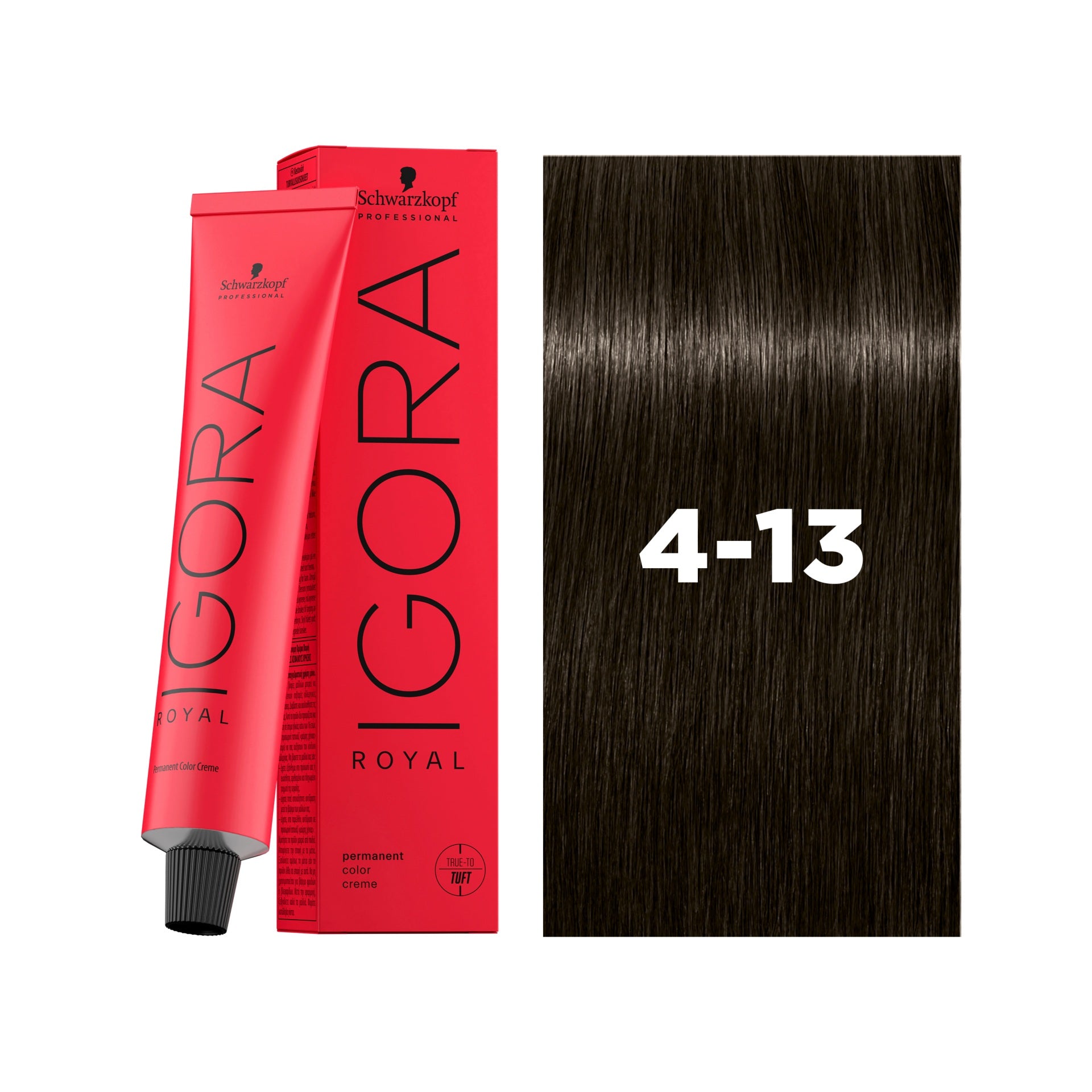 IGORA ROYAL Permanent Hair Color 4-13 Medium Brown Cendré Matte