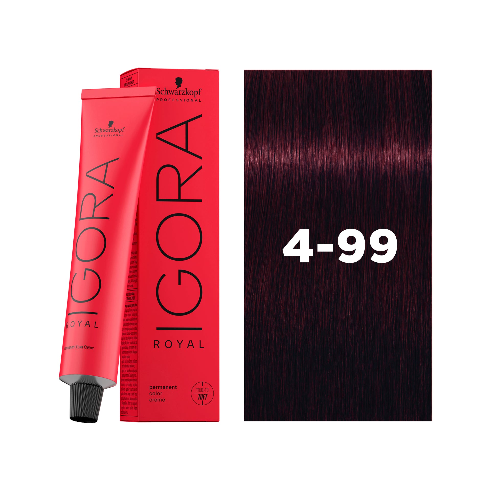 IGORA ROYAL Permanent Hair Color 4-99 Medium Brown Violet Extra