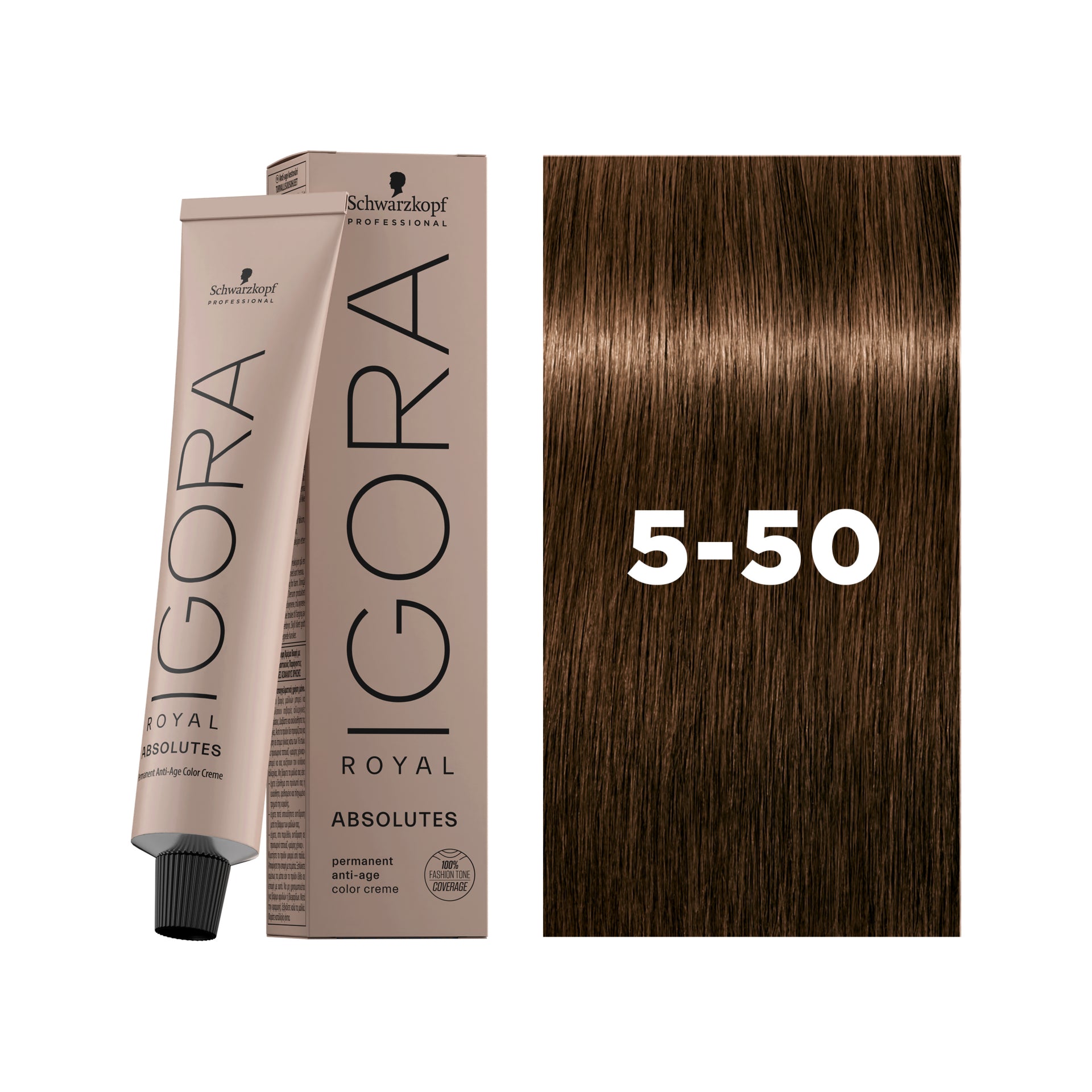 IGORA ROYAL ABSOLUTES Permanent Hair Color 5-50 Light Brown Gold Natural