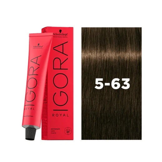 IGORA ROYAL Permanent Hair Color 5-63 Light Brown Chocolate Matt