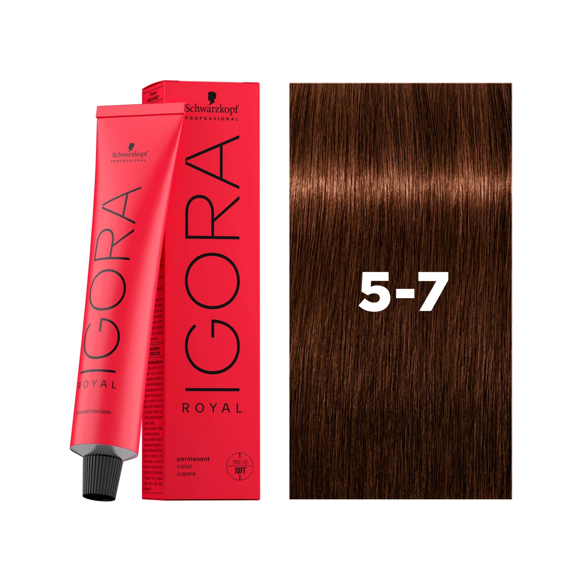 IGORA ROYAL Permanent Hair Color 5-7 Light Brown Copper