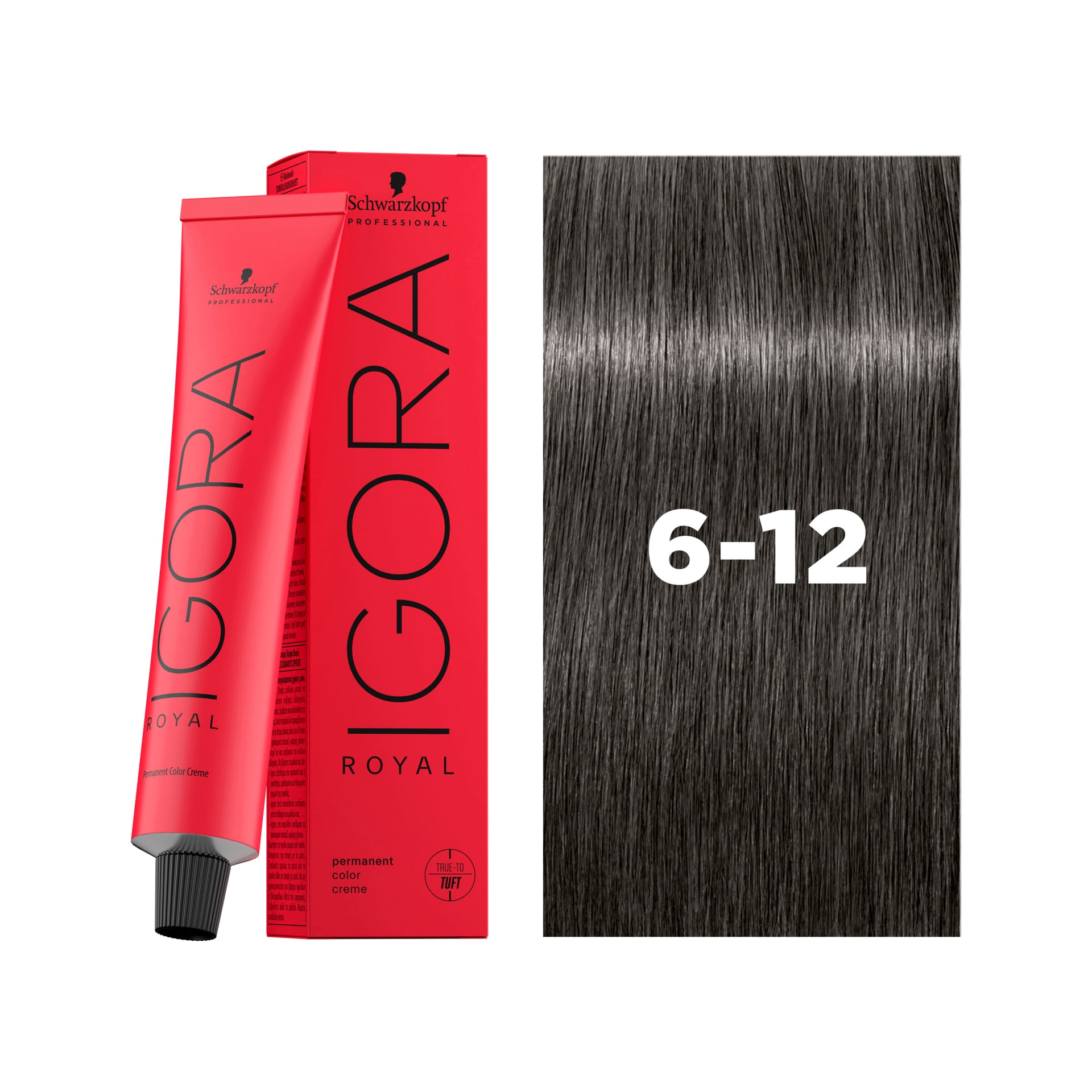 IGORA ROYAL Permanent Hair Color  6-12 Dark Blonde Cendré Ash