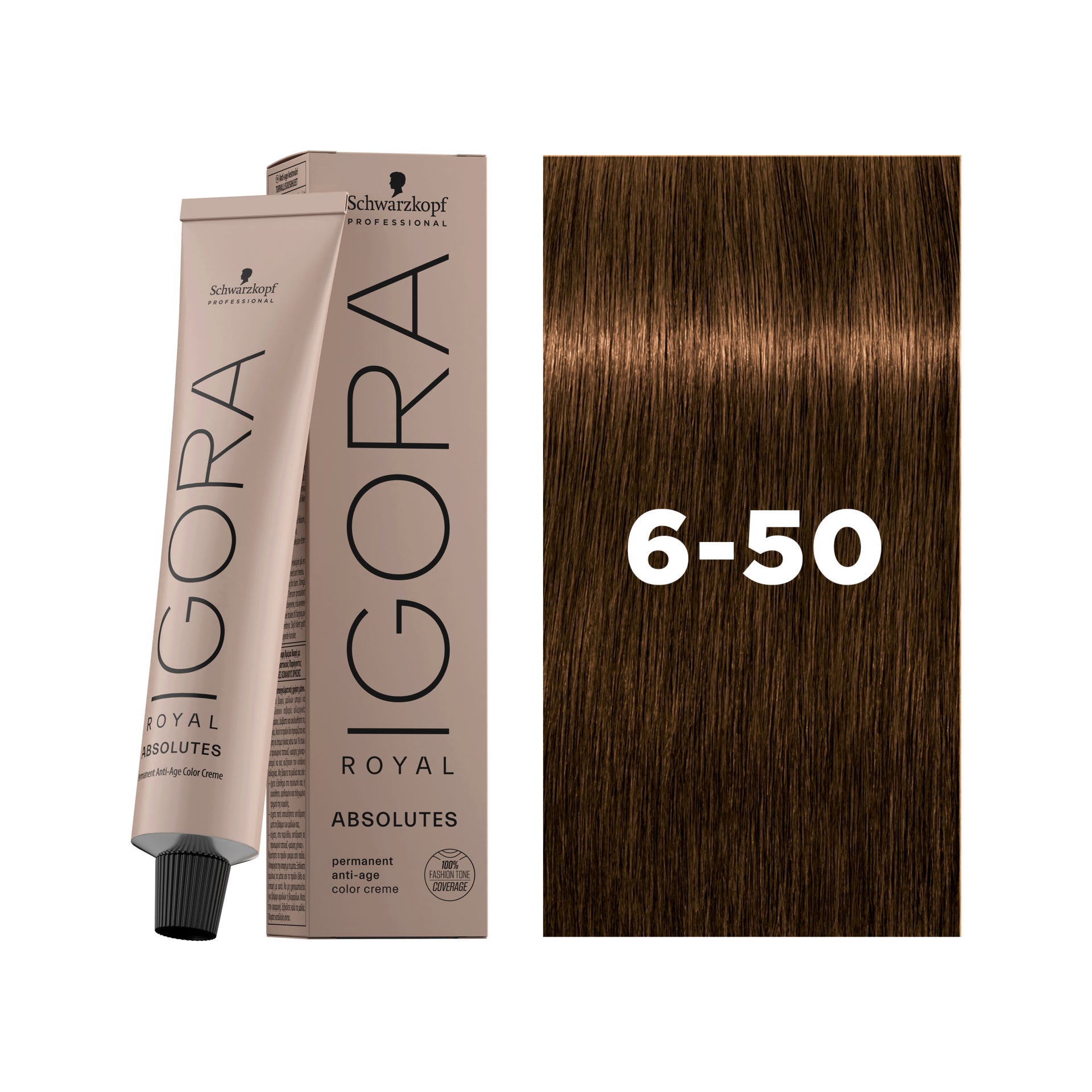 IGORA ROYAL ABSOLUTES Permanent Hair Color 6-50 Dark Blonde Gold Natural