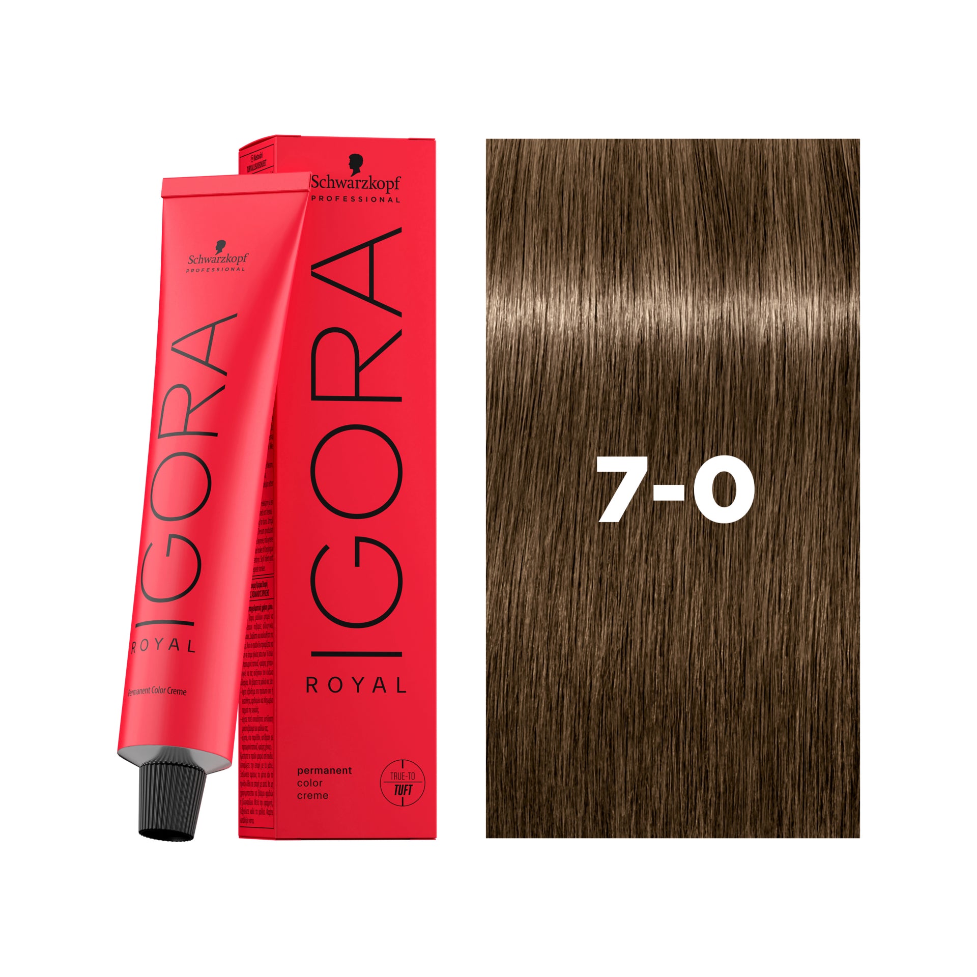 IGORA ROYAL Permanent Hair Color 7-0 Medium Blonde Natural