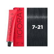 IGORA ROYAL Permanent Hair Color 7-21 Medium Blonde Ash Cendré