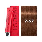 IGORA ROYAL Permanent Hair Color 7-57 Medium Blonde Gold Copper