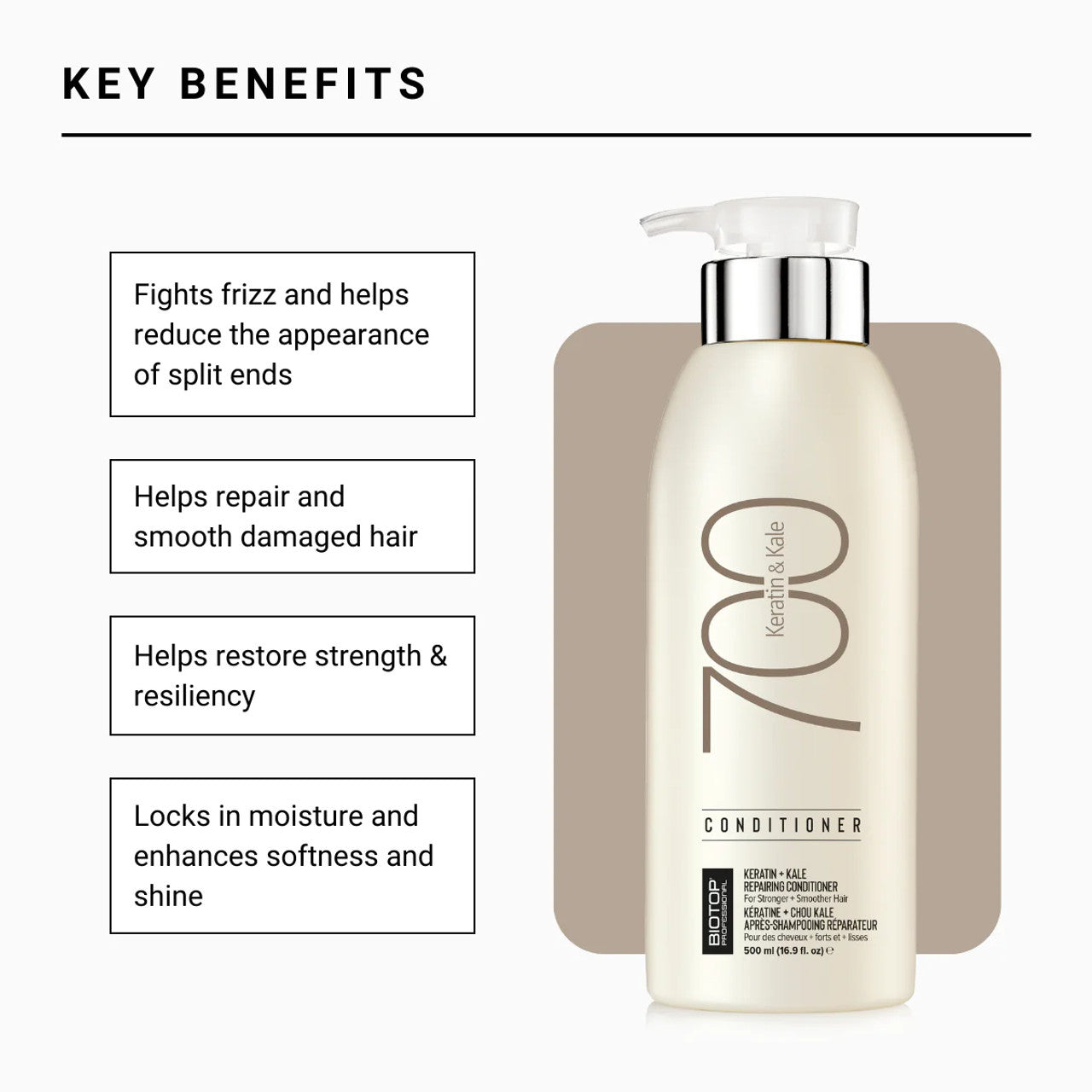 BIOTOP 700 Keratin+Kale Repairing Conditioner