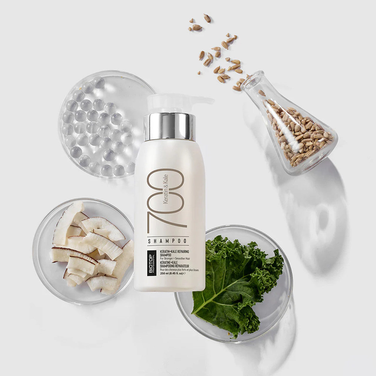 BIOTOP 700 Keratin+Kale Repairing Shampoo