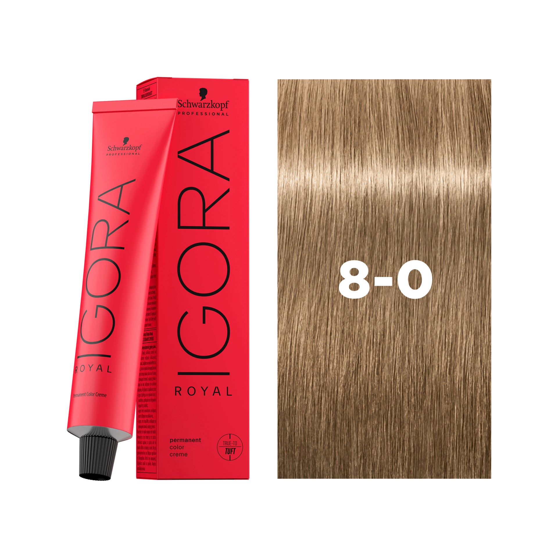IGORA ROYAL Permanent Hair Color 8-0 Light Blonde Natural