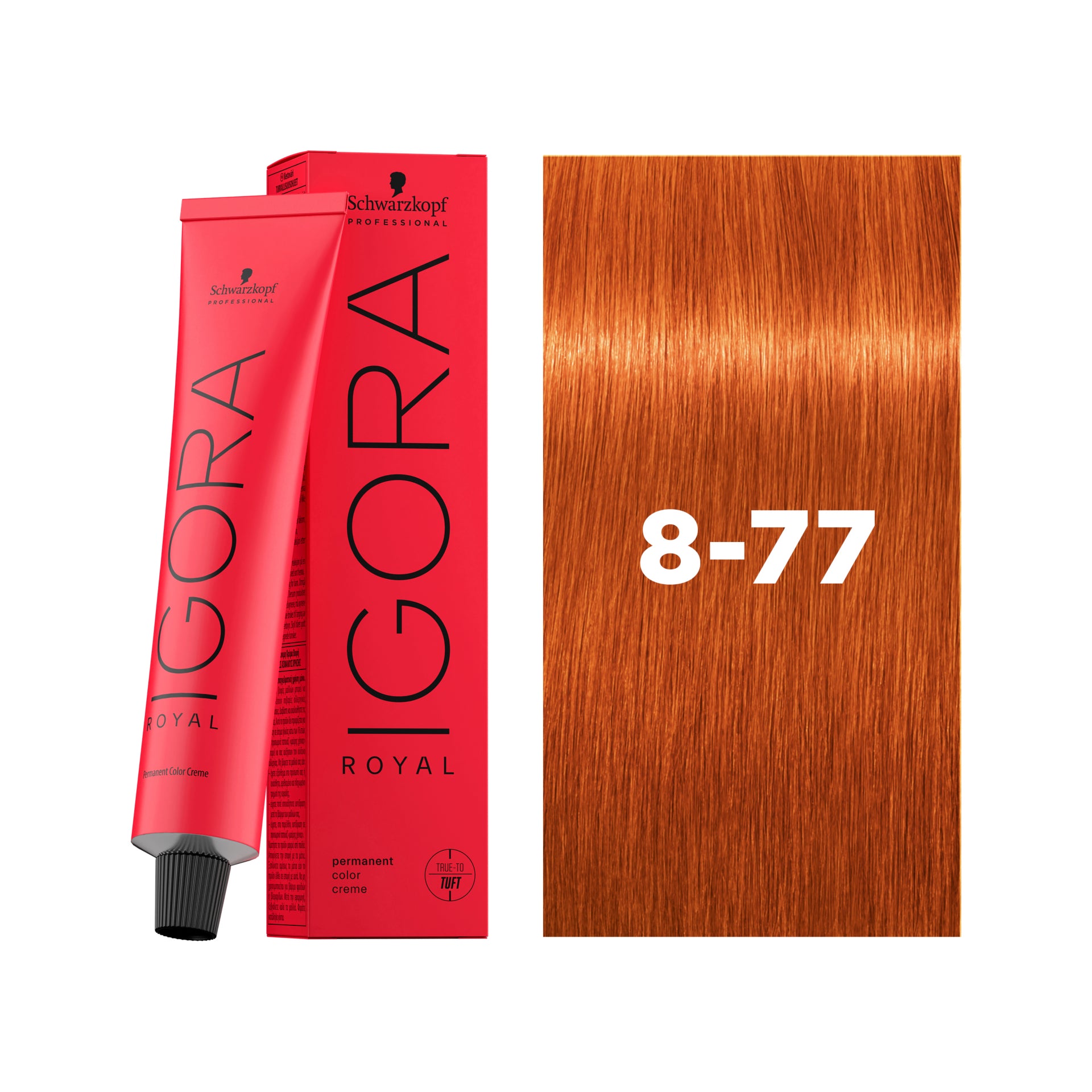 IGORA ROYAL Permanent Hair Color 8-77 Light Blonde Copper Extra