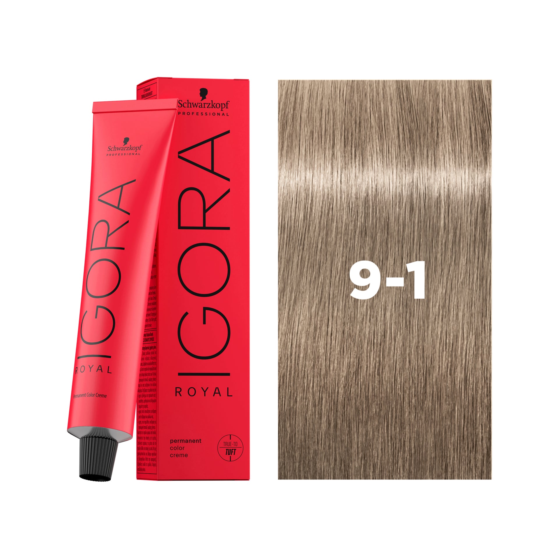 IGORA ROYAL Permanent Hair Color 9-1 Extra Light Blonde Cendré