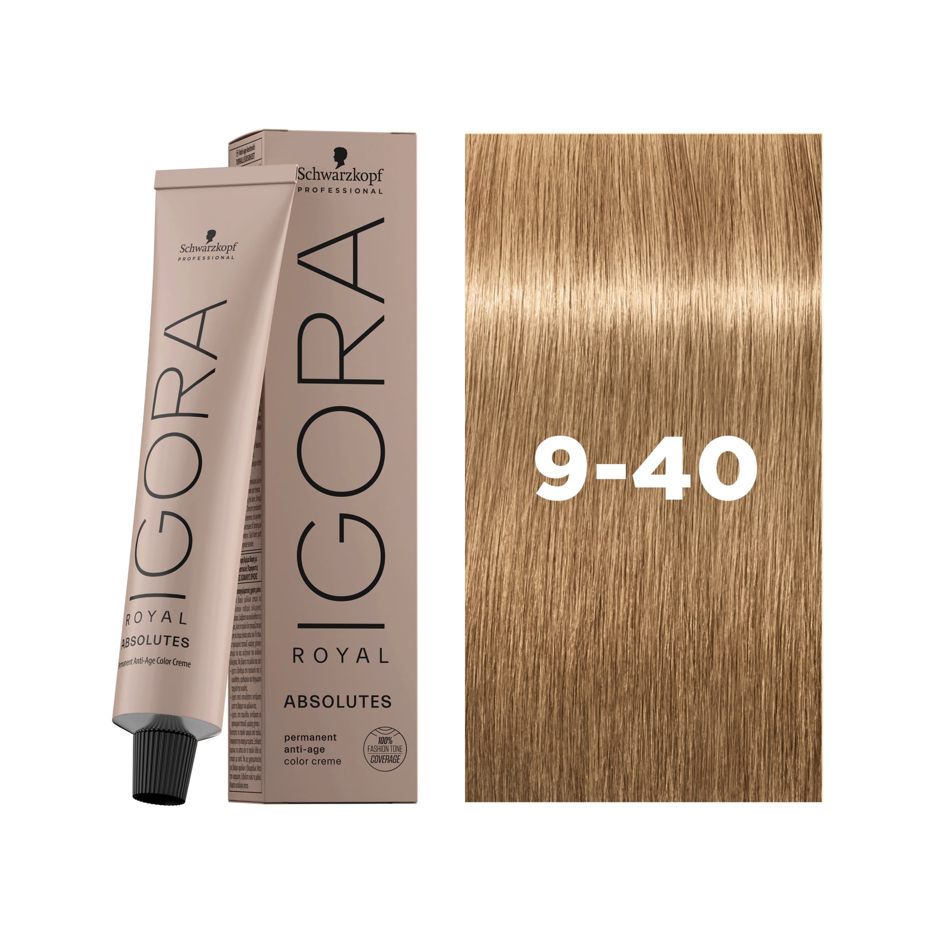 IGORA ROYAL ABSOLUTES Permanent Hair Color 9-40 Extra Light Blonde Beige Natural