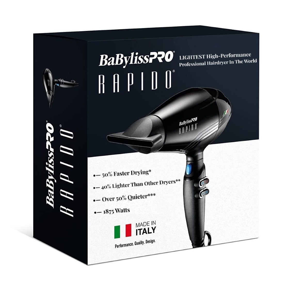 BaBylissPRO Rapido Hairdryer Box