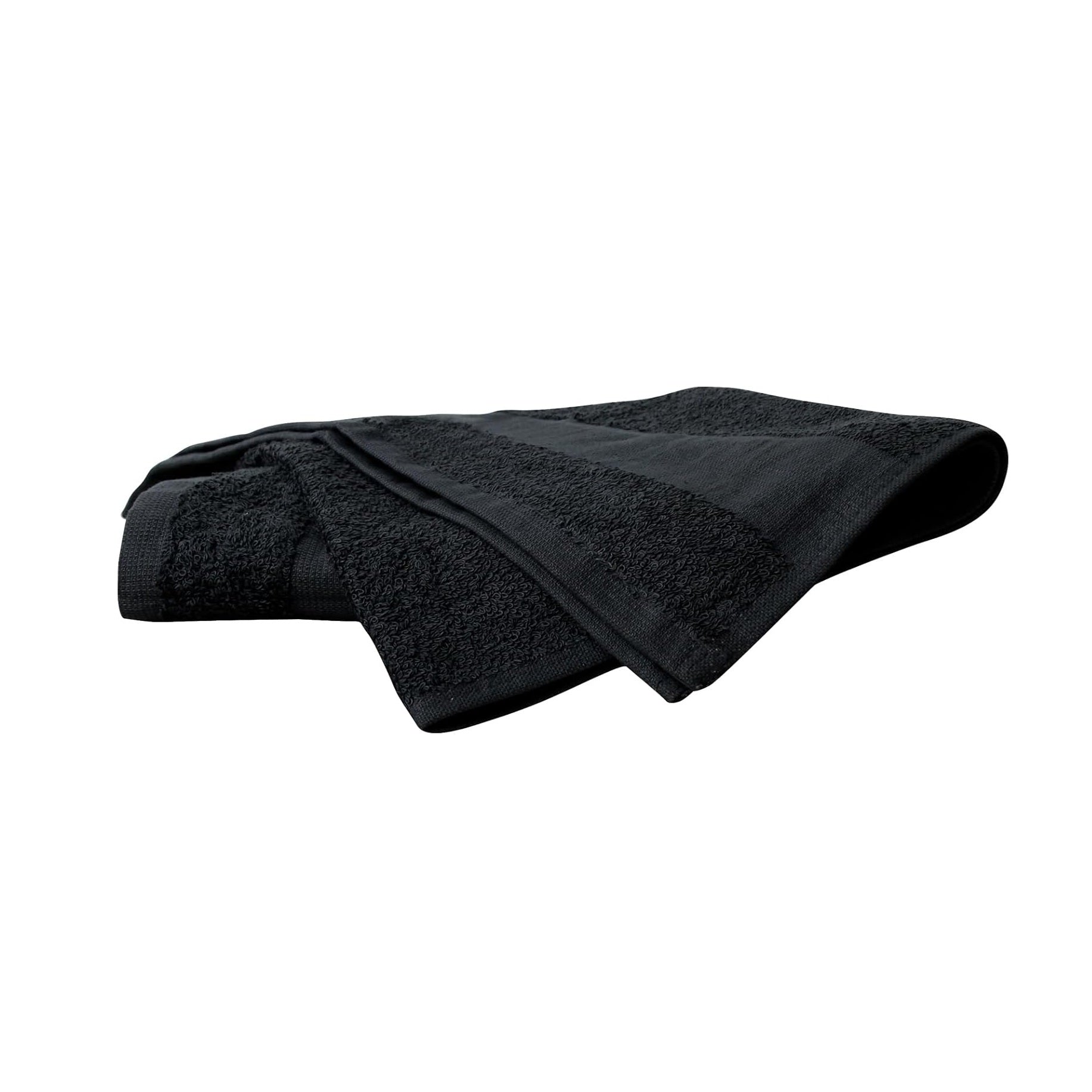Bleach-Resistant Cotton Towels 25" x 16" / 12-Pack - Blue-Black