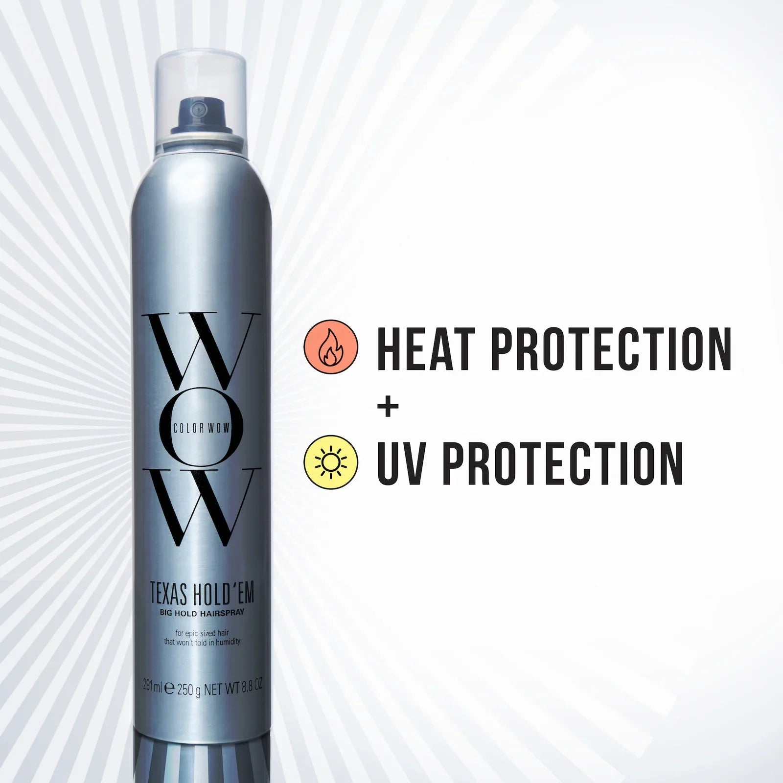 COLOR WOW Texas Hold ‘Em Big Hold Hairspray benefits