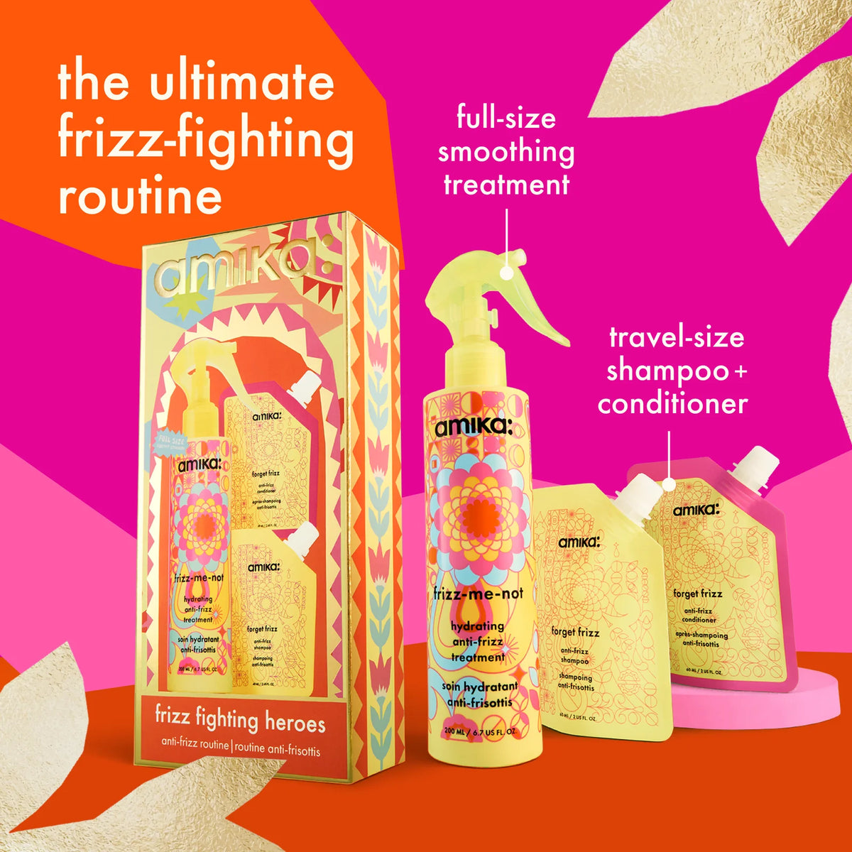 AMIKA Frizz Fighting Heroes Anti-Frizz Routine Set