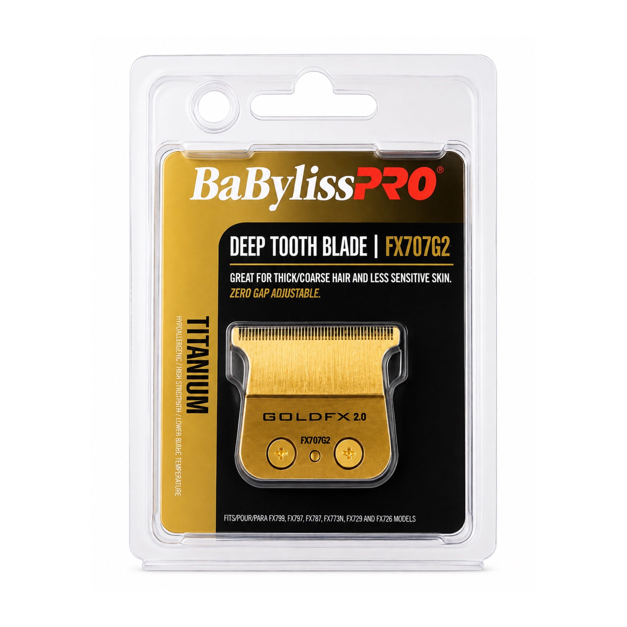 BaBylissPRO Deep Tooth Blade Titanium FX707G2
