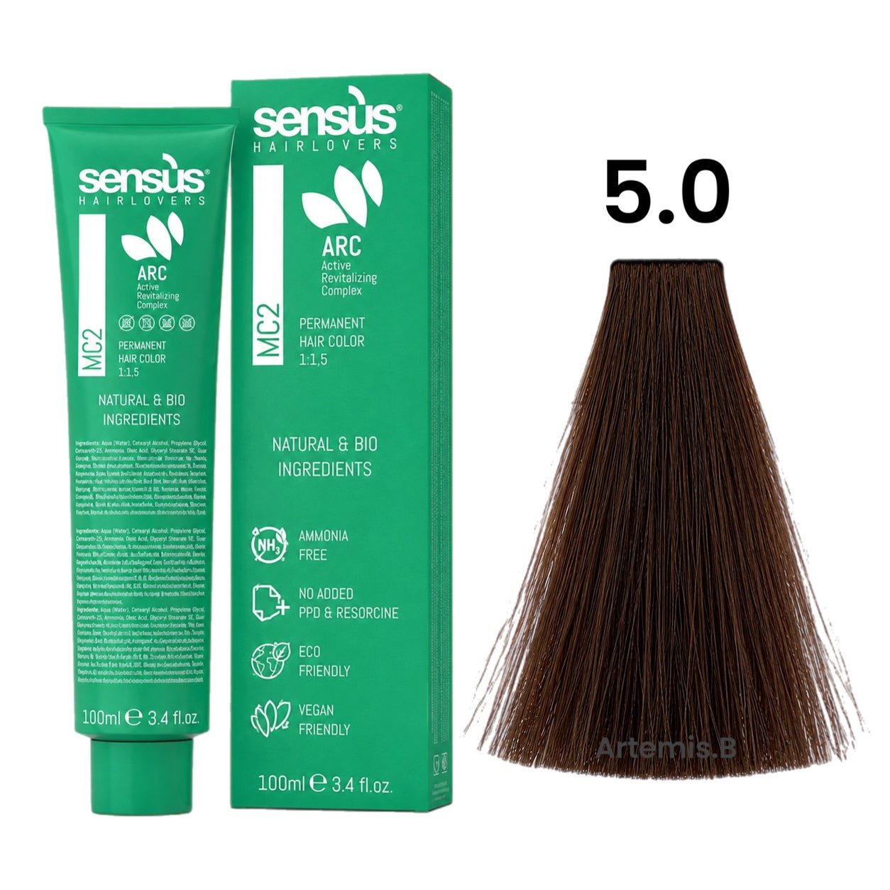 SENS.ÙS MC2 Ammonia Free Color Natural 5.0 Light Chestnut