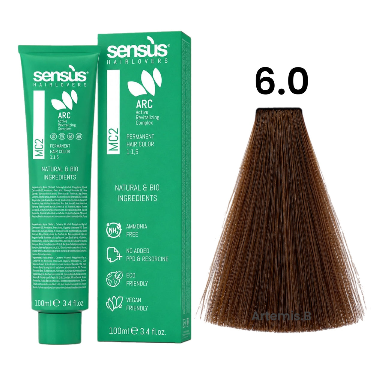 SENS.ÙS MC2 Ammonia Free Color Natural 6.0 Dark Blonde