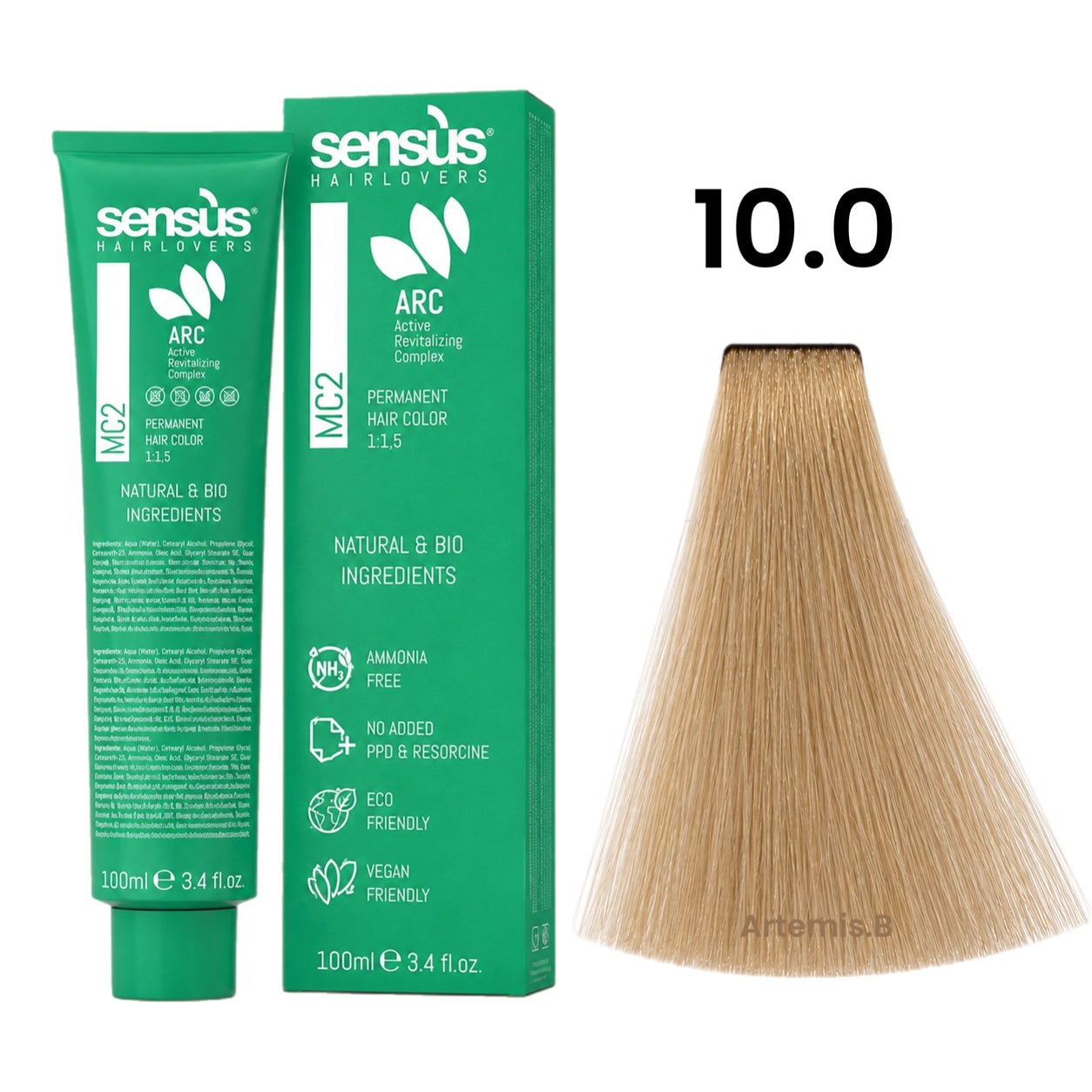 SENS.ÙS MC2 Ammonia Free Color Natural 10.0 Natural Platinum