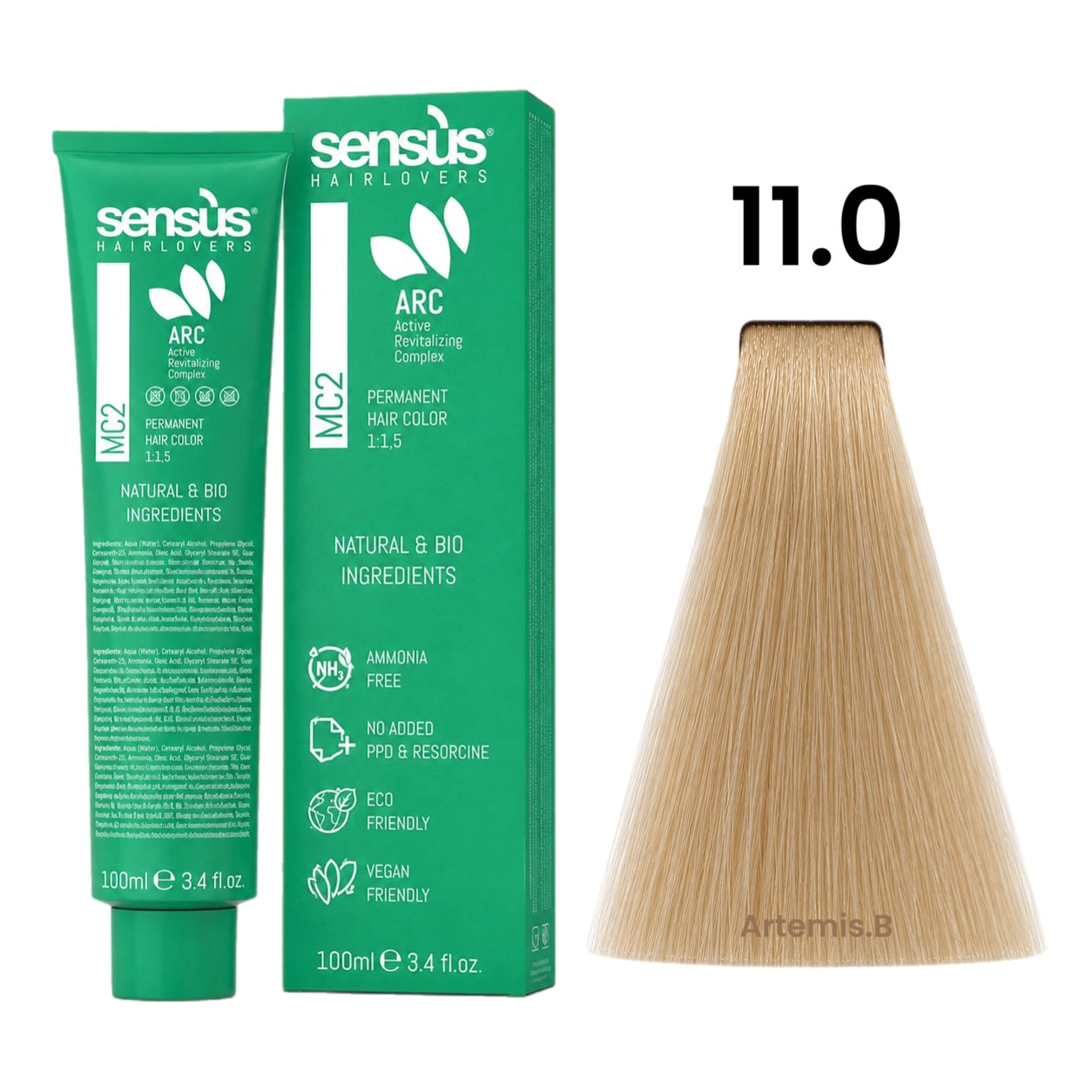 SENS.ÙS MC2 Ammonia Free Color Natural 11.0 Ultra Natural Platinum