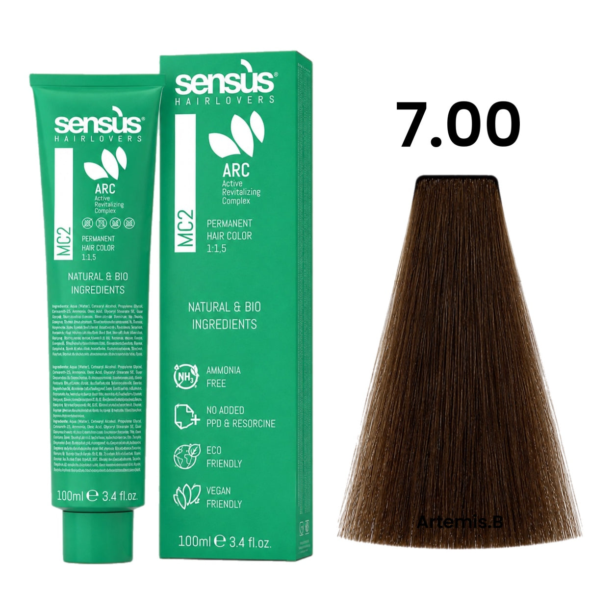 SENS.ÙS MC2 Ammonia Free Color Intense Natural 7.00 Intense Medium Blonde