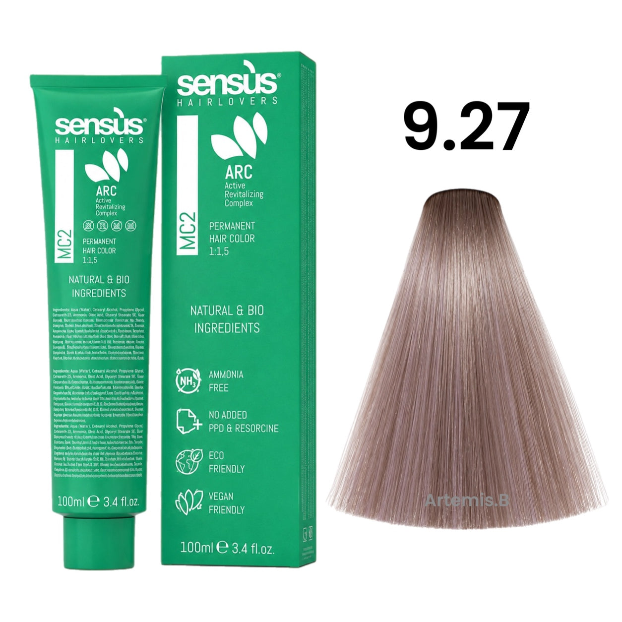 SENS.ÙS MC2 Ammonia Free Color 9.27 Violet Beige Very Light Blonde