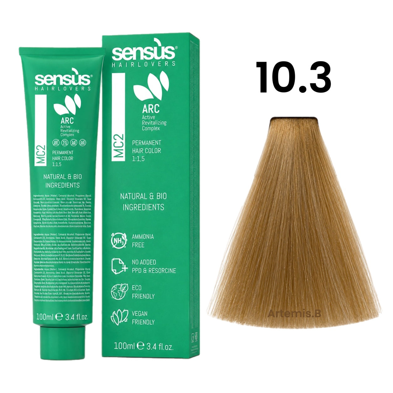 SENS.ÙS MC2 Ammonia Free Color 10.3 Golden Platinum