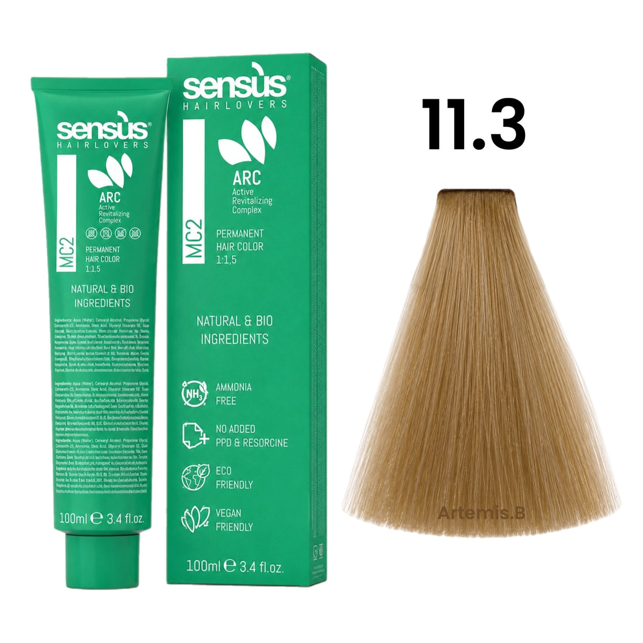 SENS.ÙS MC2 Ammonia Free Color 11.3 Ultra Golden Platinum