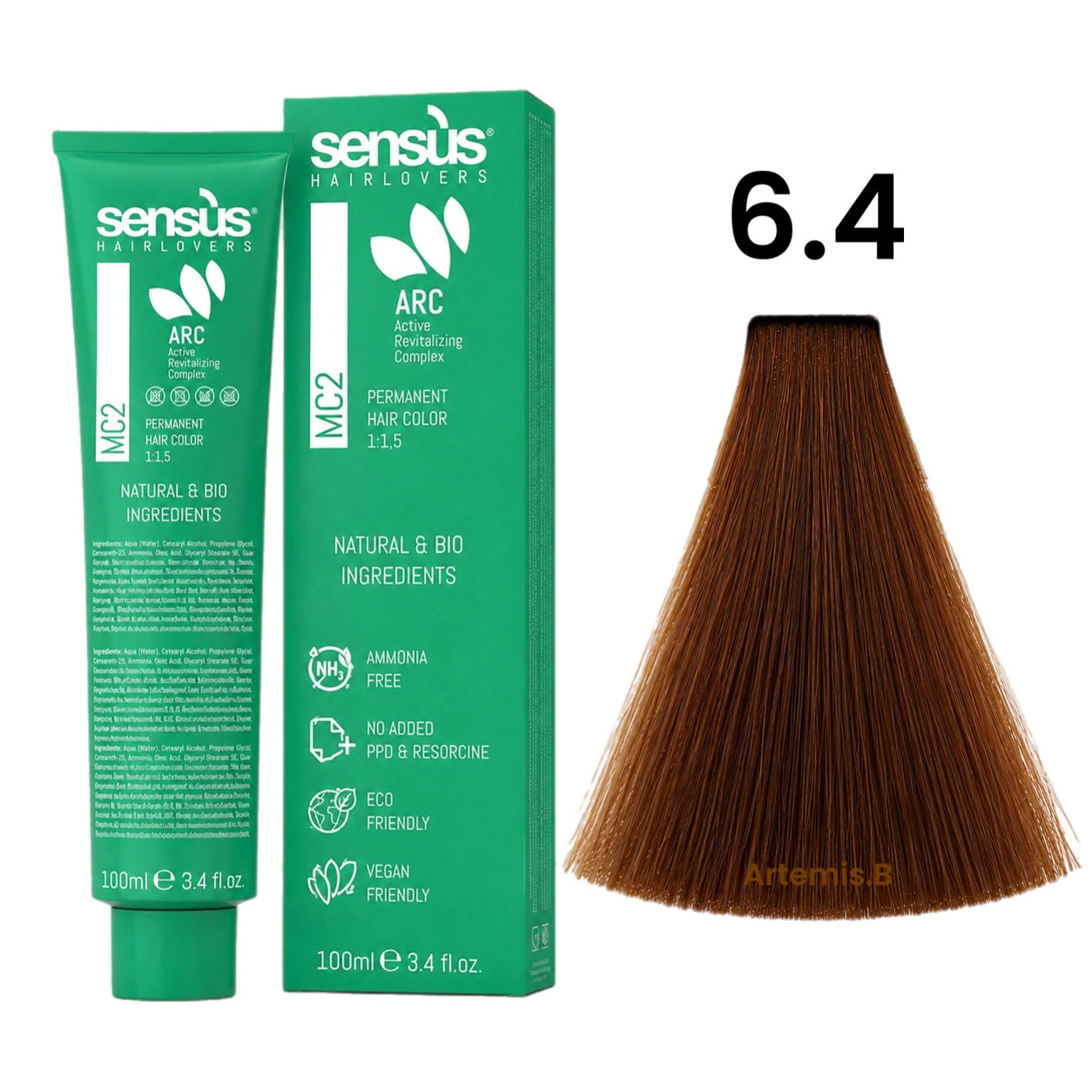 SENS.ÙS MC2 Ammonia Free Color 6.4 Dark Copper Blonde